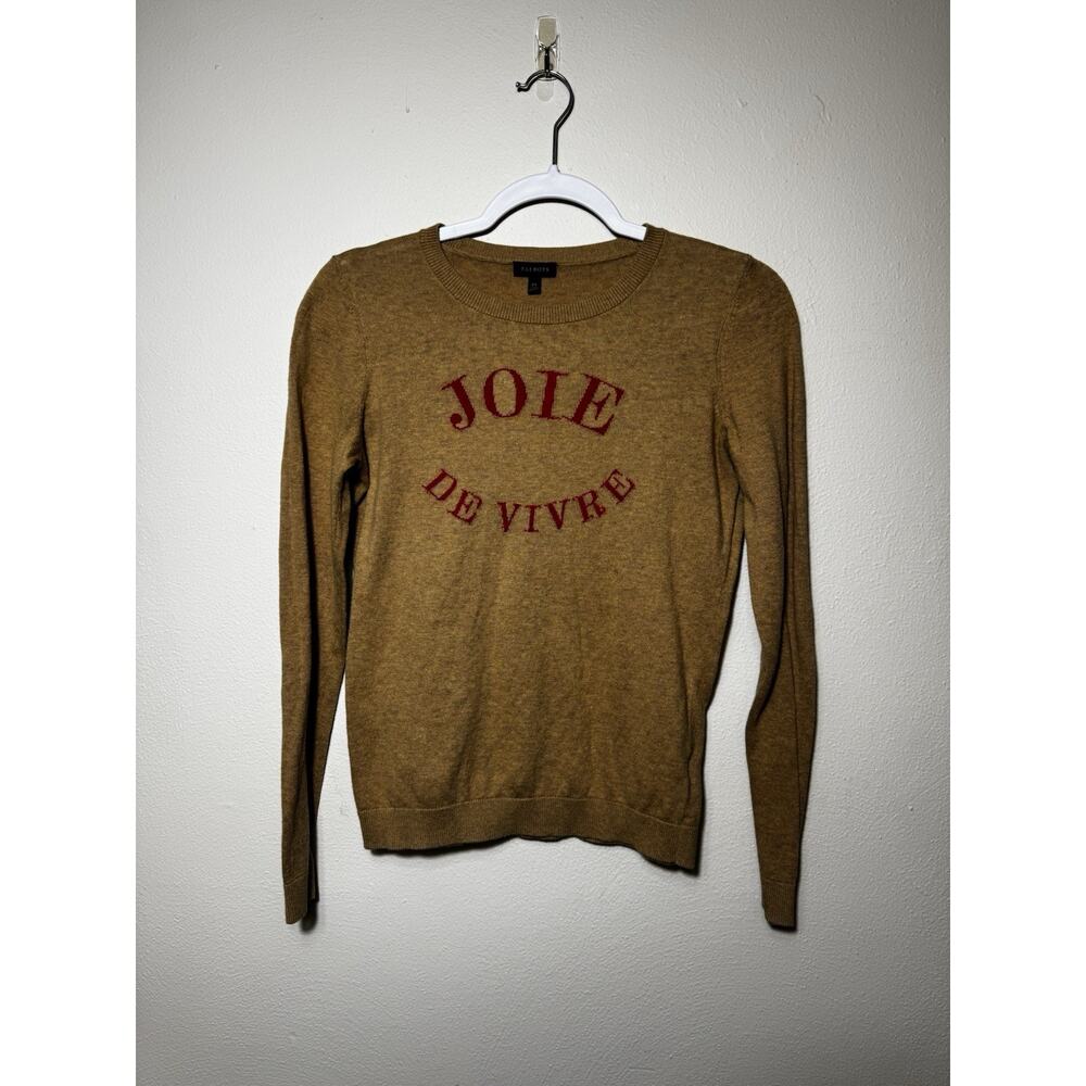 Talbots sweater women’s size XS tan Joie de Vivre cozy basic lightweight